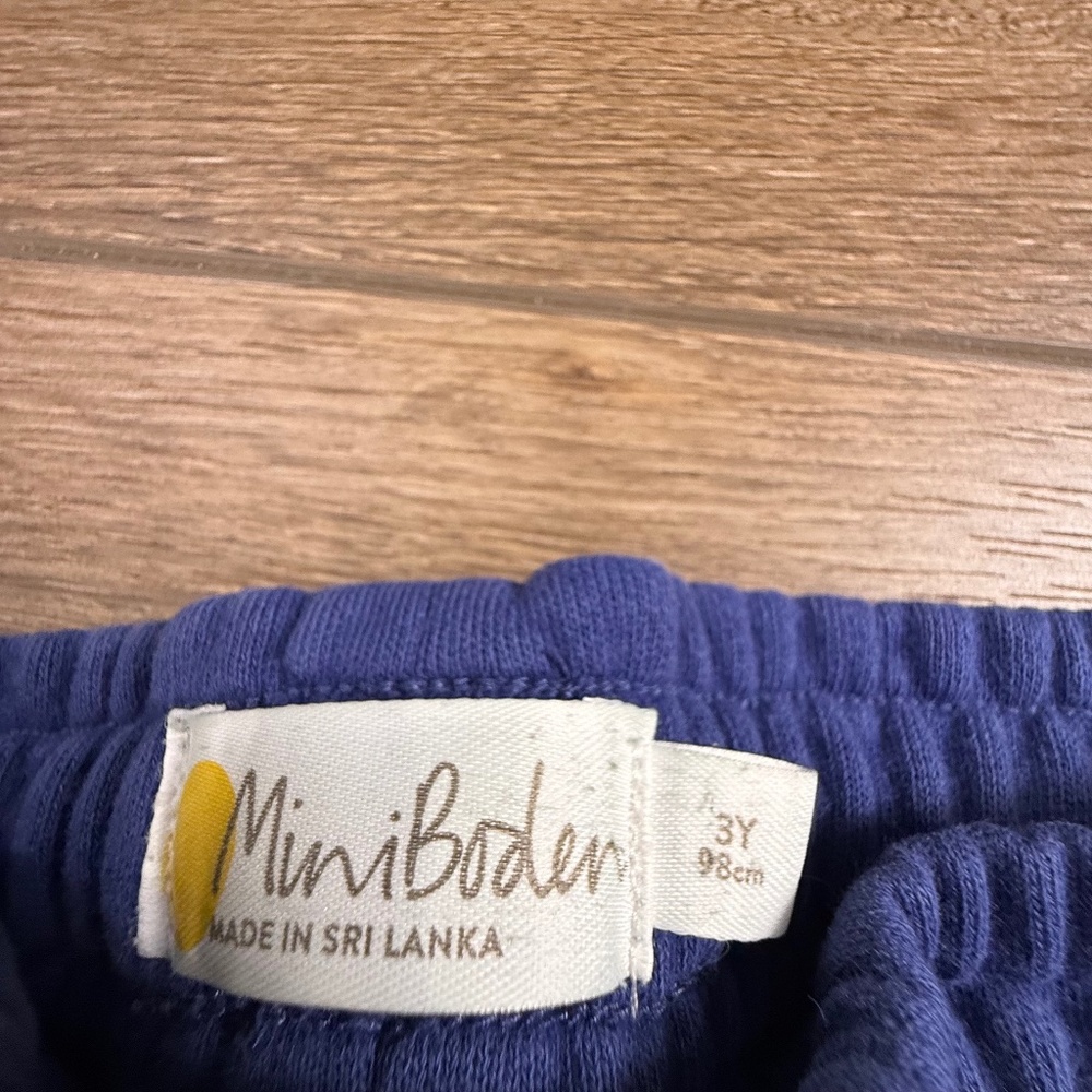 Mini Boden Toddler Boy Appliqué Sweatpants, Soccer, Pull-On, Fall, Navy 3Y - Picture 5 of 10